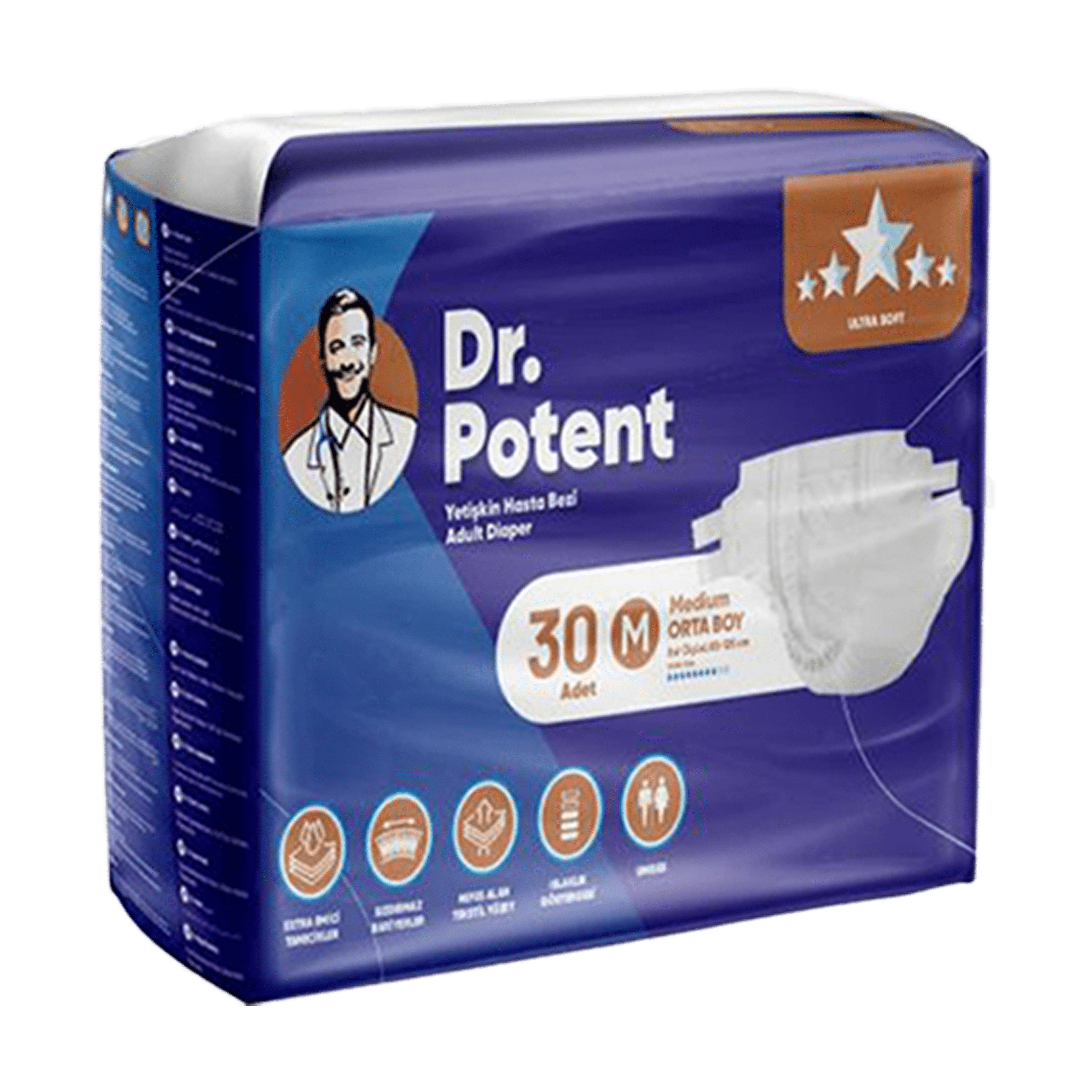 personal-care-Adults Care-Adults Diapers - Medium 30Pcs